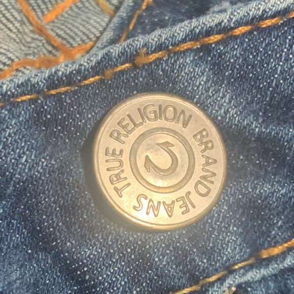 Rare Vintage Y2K True Religion Bobby Super T Bootcut Jeans Made in USA - Size 32 - Picture 7 of 11